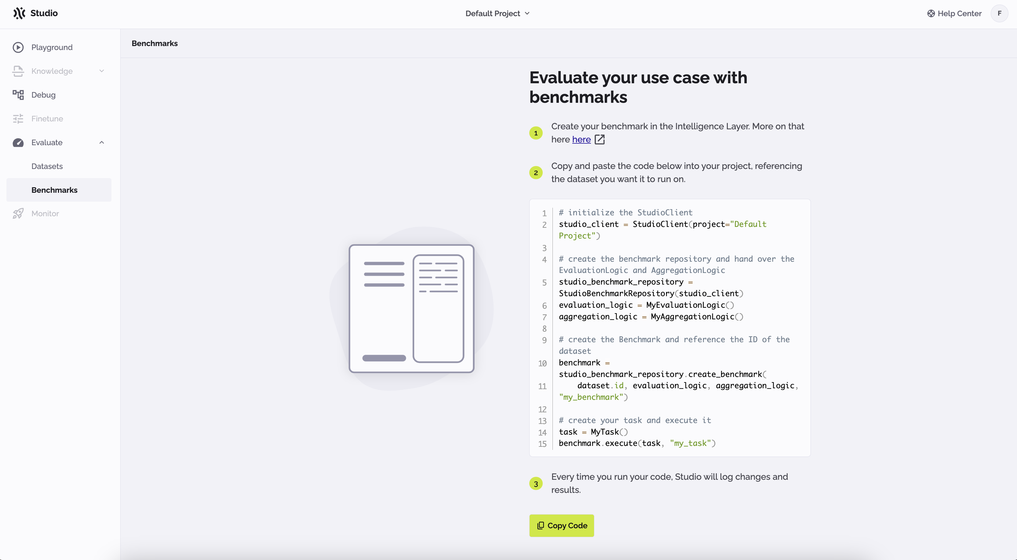 Product > Use Evaluation > studio-benchmark.png Product > Use Evaluation > studio-benchmark.png