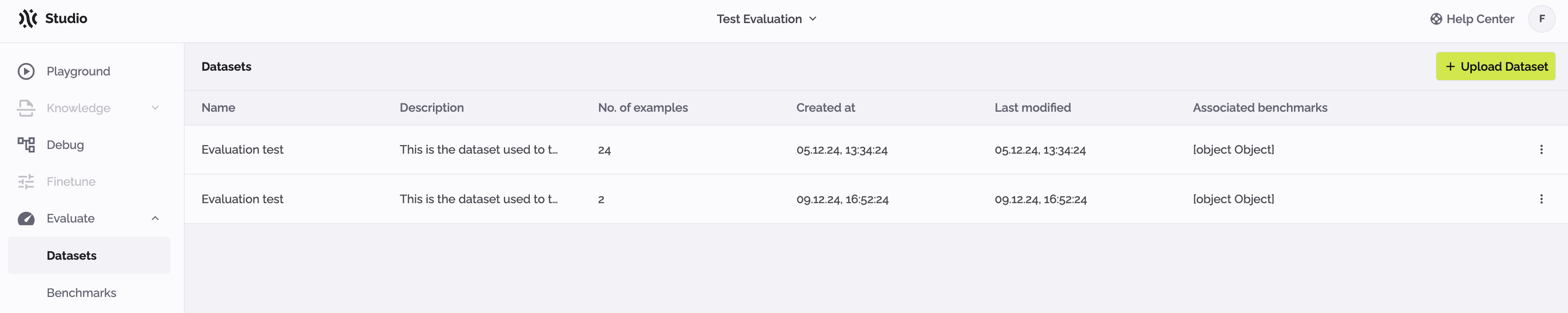 Product > Use Evaluation > studio-dataset-list.png Product > Use Evaluation > studio-dataset-list.png