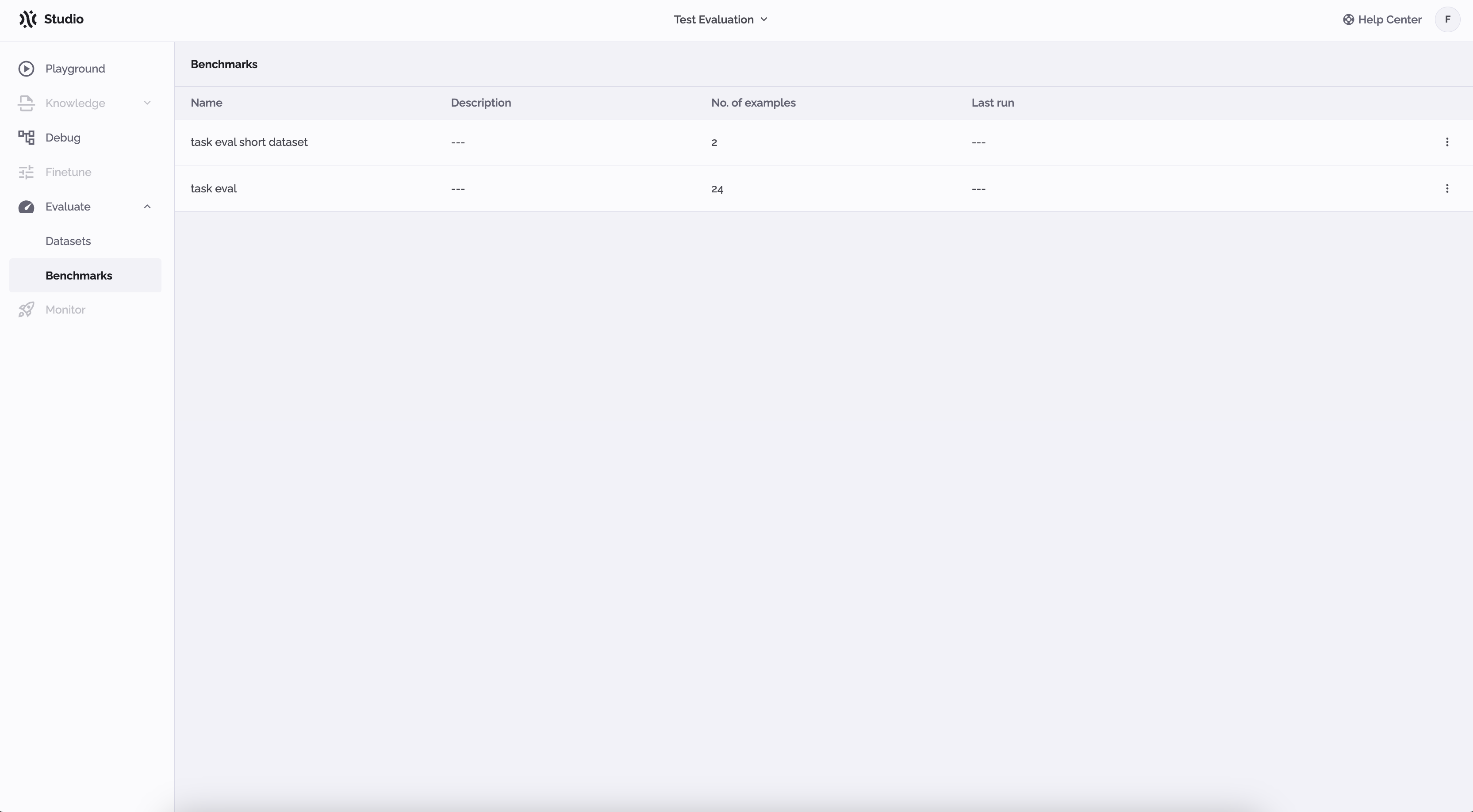 Product > Use Evaluation > studio-new-benchmark.png Product > Use Evaluation > studio-new-benchmark.png